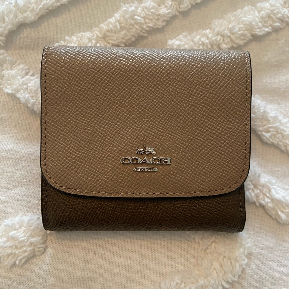 Coach compact trifold wallet